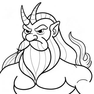 King Triton Coloring Page | King Triton 塗色頁