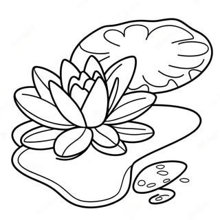 Lily Pad Coloring Page | Lily Pad 塗色頁