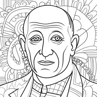 Pablo Picasso Coloring Page