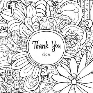 Thank You for Adults Coloring Page | Thank You for Adults 塗色頁