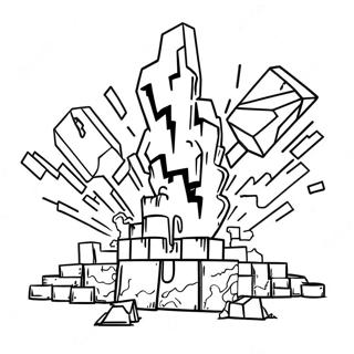 Explosive Minecraft TNT Coloring Page | Minecraft TNT 塗色頁
