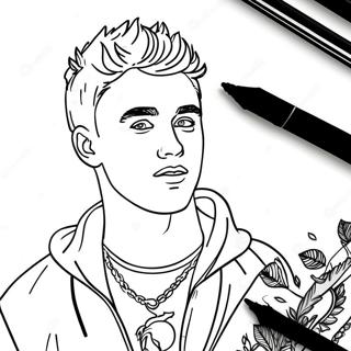 Jake Paul Coloring Page | Jake Paul 塗色頁