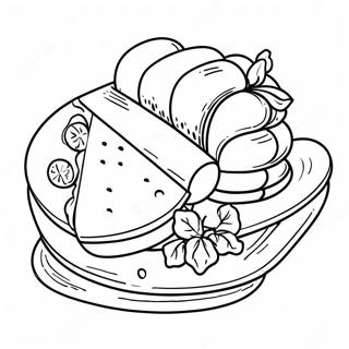 Italian Food Coloring Page | Italian Food 塗色頁