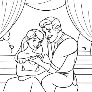 Disney Couples Coloring Page | Disney Couples 塗色頁
