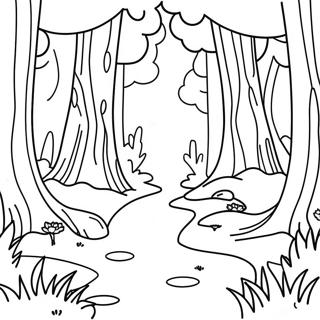 Enchanted Forest Coloring Page | Enchanted Forest 塗色頁