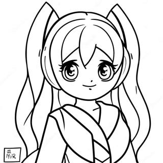 Miku Coloring Page | Miku 塗色頁