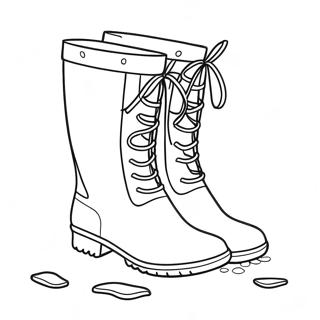 Rain Boots Coloring Page | Rain Boots 塗色頁