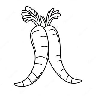 Carrot Coloring Page | Carrot 塗色頁