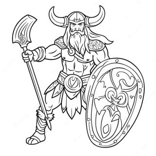 Norse Mythology Coloring Page