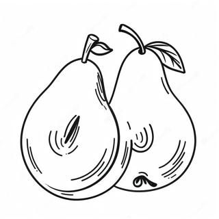 Pear Coloring Page | Pear 塗色頁