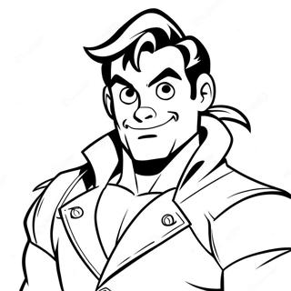 Gaston Coloring Page | Gaston 塗色頁