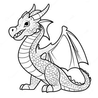 Mythical Dragon Coloring Page