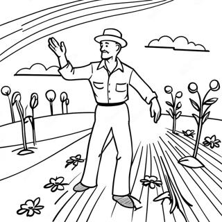 Parable of the Sower Coloring Page | Parable of the Sower 塗色頁