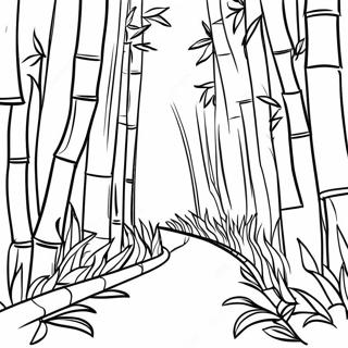 Bamboo Forest Coloring Page | Bamboo 塗色頁