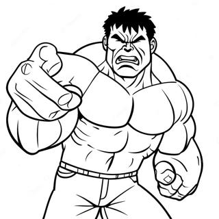 Red Hulk Coloring Page | Red Hulk 塗色頁