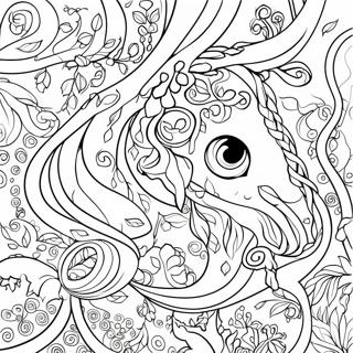 Tangled Vines Coloring Page | Vines 塗色頁