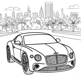 Bentley Luxury Car Coloring Page | Bentley 塗色頁