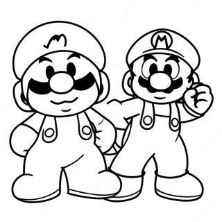 Mario and Sonic Coloring Page | Mario and Sonic 塗色頁