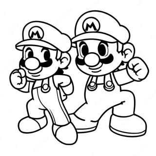 Adventurous Mario and Sonic Coloring Page | Mario and Sonic 塗色頁