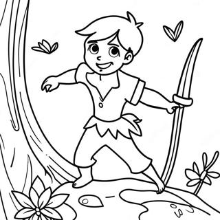 Peter Pan Coloring Page | Peter Pan 塗色頁