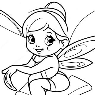 Tinker Bell Fairy Coloring Page | Peter Pan 塗色頁