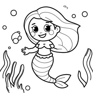 Little Mermaid Underwater Adventure Coloring Page