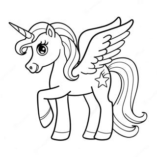 Unicorn My Little Pony Coloring Page | Unicorn My Little Pony 塗色頁