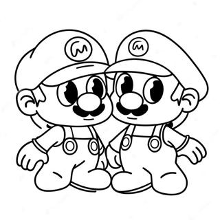 Cappy and Mario Adventure Coloring Page | Mario Odyssey 塗色頁