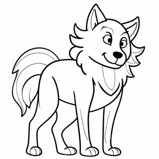 Wolf Anime Coloring Page | Wolfs Anime 塗色頁