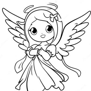 Anime Angel Coloring Page | Anime Angel 塗色頁