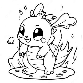 Fire Pokemon Coloring Page | Fire Pokemon 塗色頁