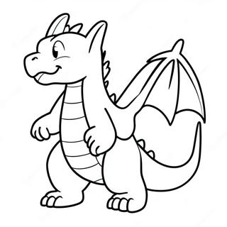 Charizard Breathing Fire Coloring Page | Fire Pokemon 塗色頁