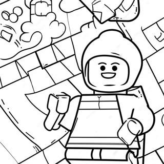 Lego Minifigure Coloring Page | Lego Minifigure 塗色頁