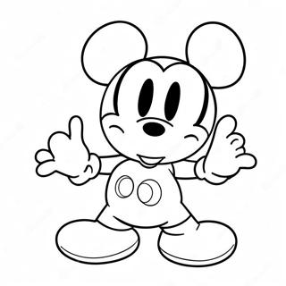 Mickey Mouse Shorts Coloring Page | Mickey Mouse Shorts 塗色頁