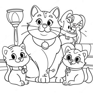 Aristocats Coloring Page | Aristocats 塗色頁