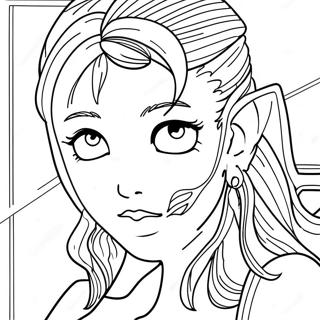 FNF GF Base Coloring Page | FNF GF Base 塗色頁