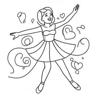FNF GF Dancing in the Spotlight Coloring Page | FNF GF Base 塗色頁