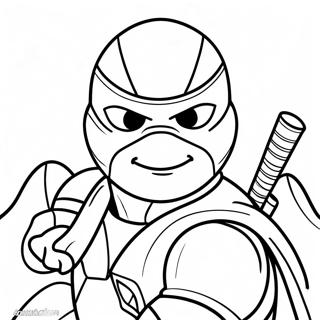Raphael Ninja Turtle Coloring Page | Raphael 塗色頁