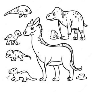 Extinct Animals Coloring Page | Extinct Animals 塗色頁