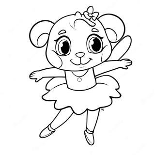 Angelina Ballerina Coloring Page | Angelina Ballerina 塗色頁