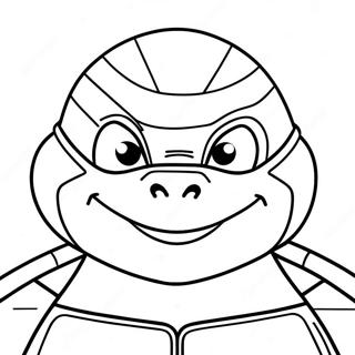 Ninja Turtles Face Coloring Page | Ninja Turtles Face 塗色頁