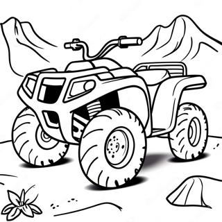 Four Wheeler Off-Road Adventure Coloring Page