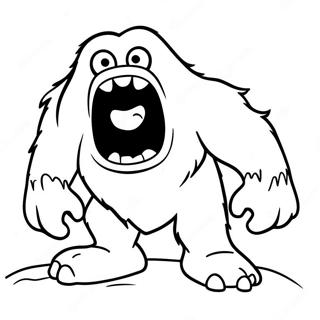 Abominable Snowman Coloring Page | Abominable 塗色頁