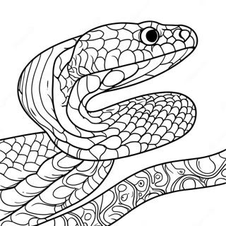 Realistic Snake Coloring Page | Realistic Snake 塗色頁