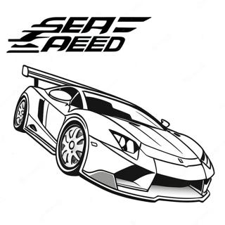 Need for Speed Racing Car Coloring Page | Need for Speed 塗色頁