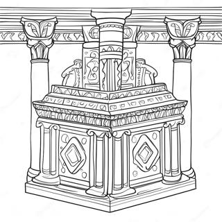 Solomon's Temple Furniture Coloring Page | Solomon's Temple Furniture 塗色頁