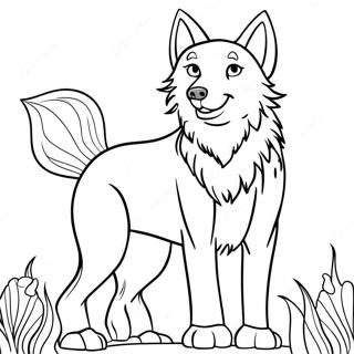 Wolf Mythical Creatures Coloring Page | Wolf Mythical Creatures 塗色頁