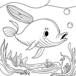 Jonah and the Whale Coloring Page