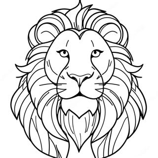 Roaring Lion Coloring Page | Lion for Adults 塗色頁