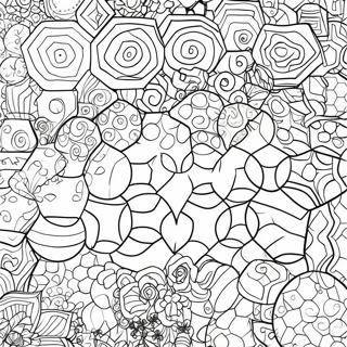 Hexagon Pattern Coloring Page | Hexagon 塗色頁